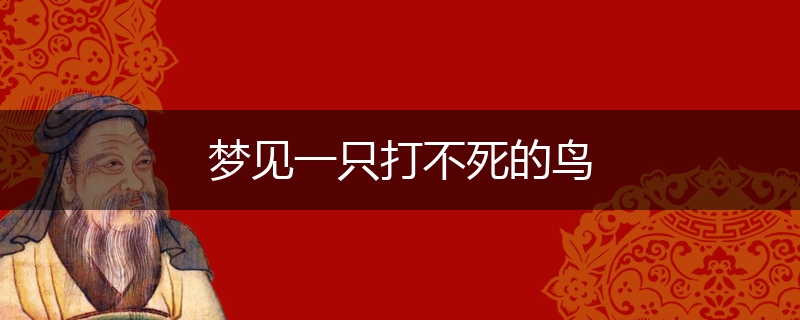 梦见一只打不死的鸟