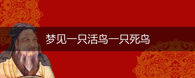 梦见一只活鸟一只死鸟