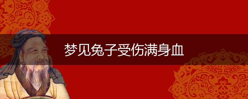 梦见兔子受伤满身血