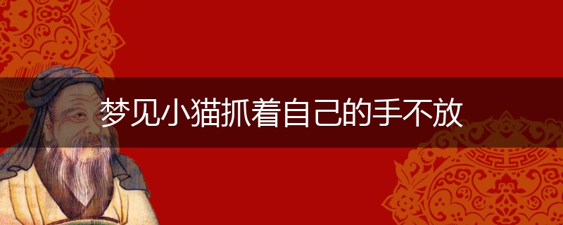 梦见小猫抓着自己的手不放