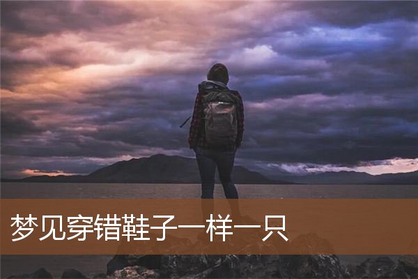 梦见穿错鞋子一样一只是什么意思