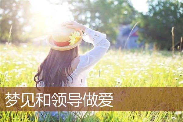 梦见和领导做爱是什么意思