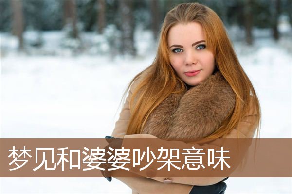 梦见和婆婆吵架意味是什么意思