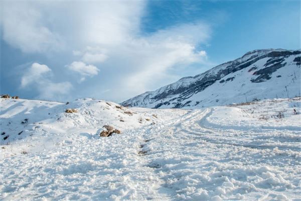 梦见爬山下雪